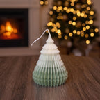Origami Christmas Tree Candles
