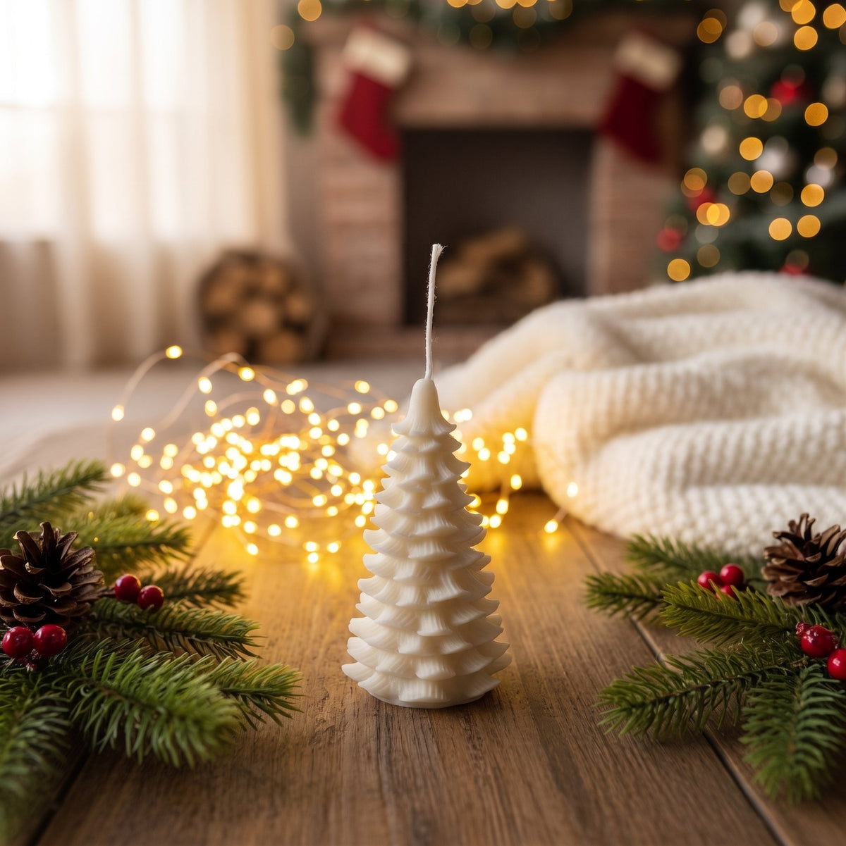 Sculptural Christmas Tree Soy Candle