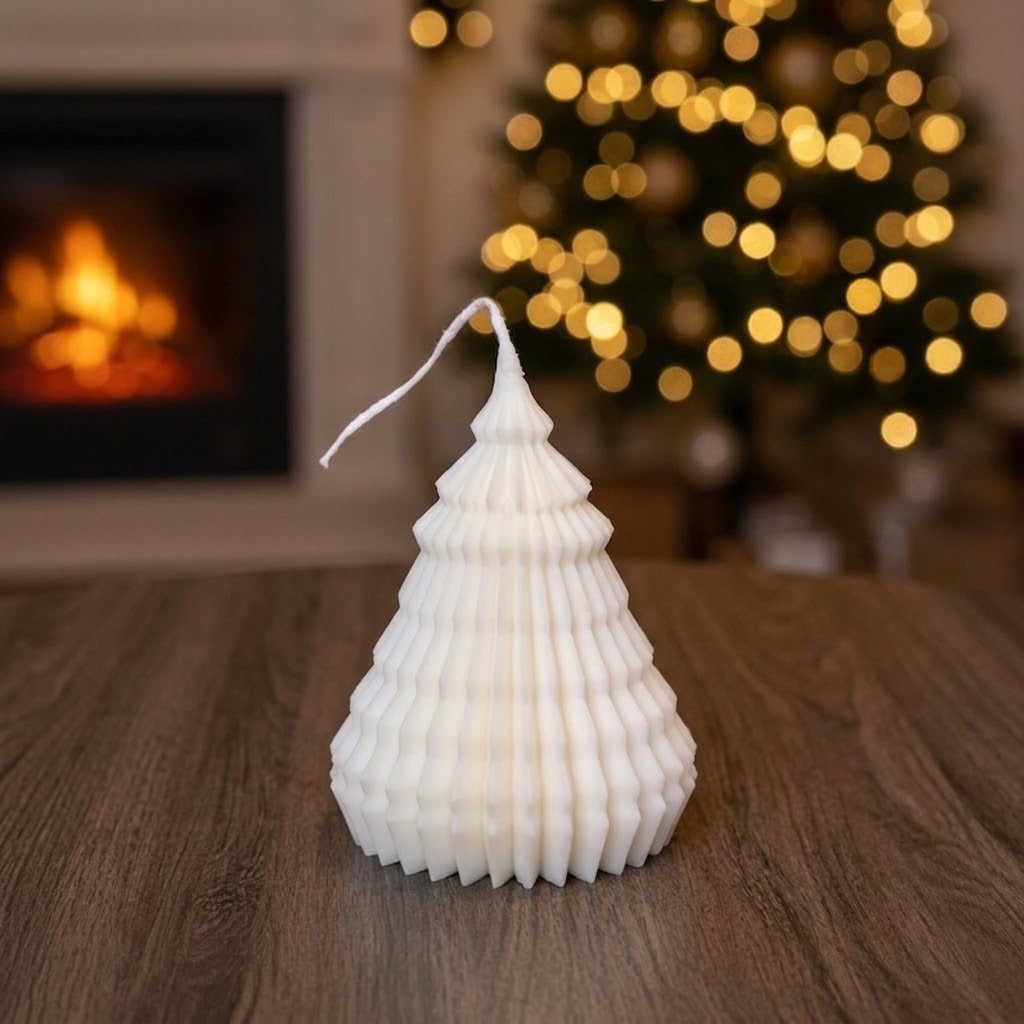 Origami Christmas Tree Candles