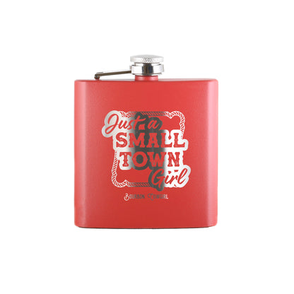 Just a Small Town Girl Flask Gift - Bourbon Cowgirl