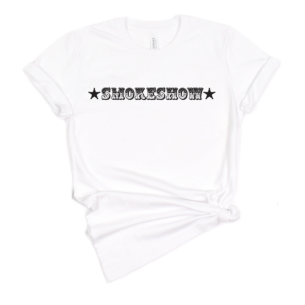 Smokeshow Graphic Tee Shirt for Country Girls- Bourbon Cowgirl