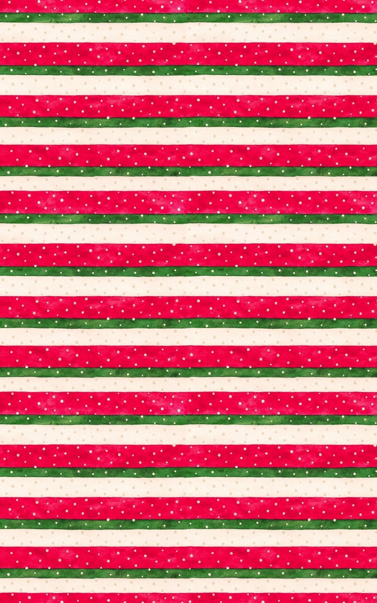Snowfall on Candy Ribbons Wrapping Paper