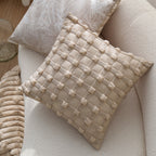 Pack of 2 Textured Decorative Throw Pillows 18x18