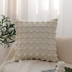 Pack of 2 Textured Decorative Throw Pillows 18x18