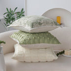 Pack of 2 Textured Decorative Throw Pillows 18x18