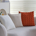 Pack of 2 Textured Decorative Throw Pillows 18x18