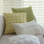 Pack of 2 Textured Decorative Throw Pillows 18x18