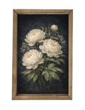 Moody Peonies Framed Art by 12timbers