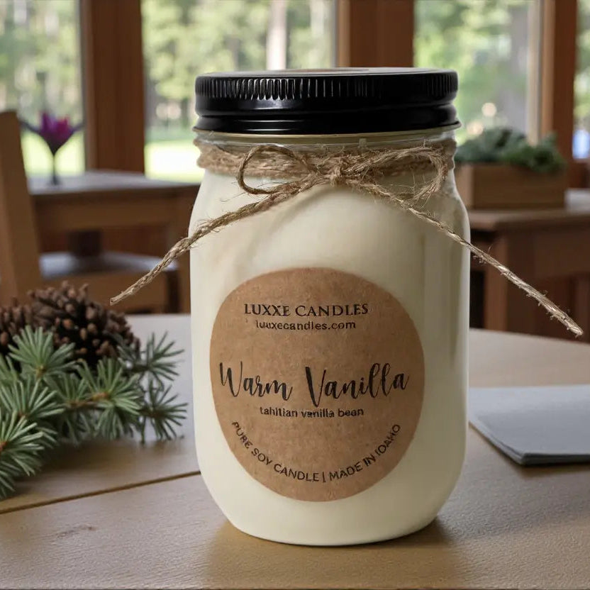 Warm Vanilla Candle | Organic Soy Candle