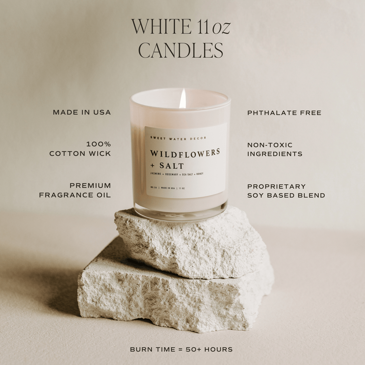 Fresh Coffee Soy Candle - White Jar - 11 oz