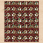 Personalized Garnet Garden Wrapping Paper