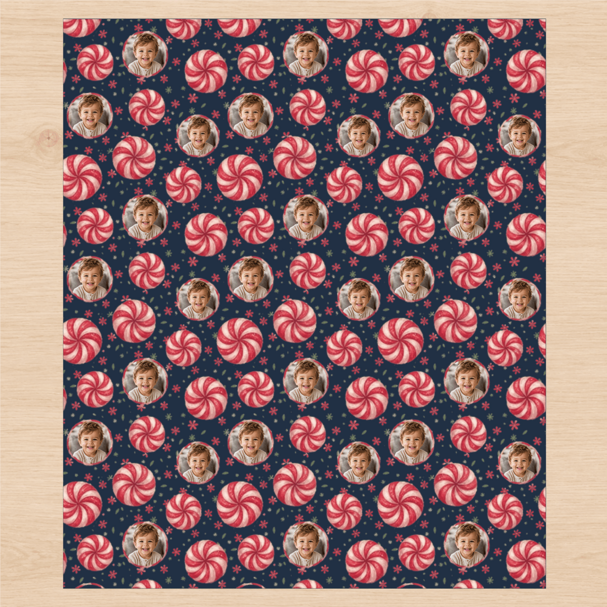 Personalized Sweet Swirl Wrapping Paper