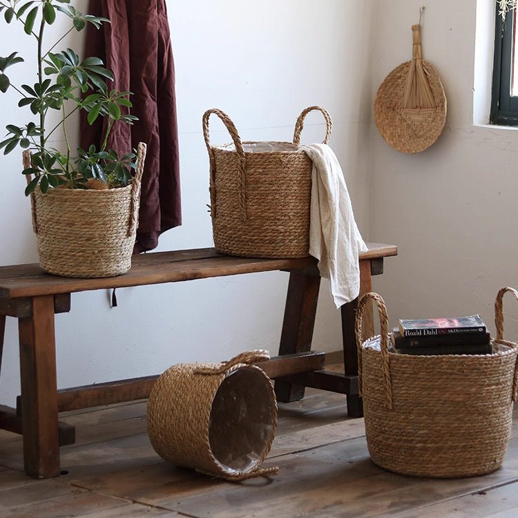 Natural Seagrass Planter Basket
