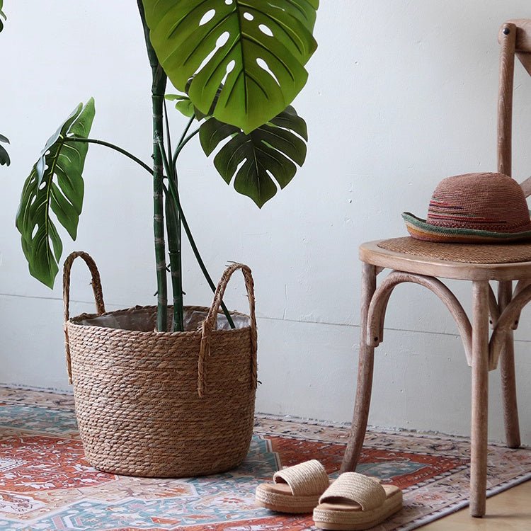 Natural Seagrass Planter Basket