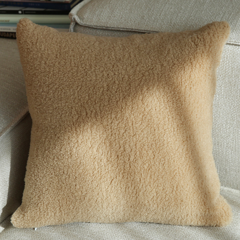 18"x18" Crushed Velvet Solid Color Throw Pillow Set with Insert