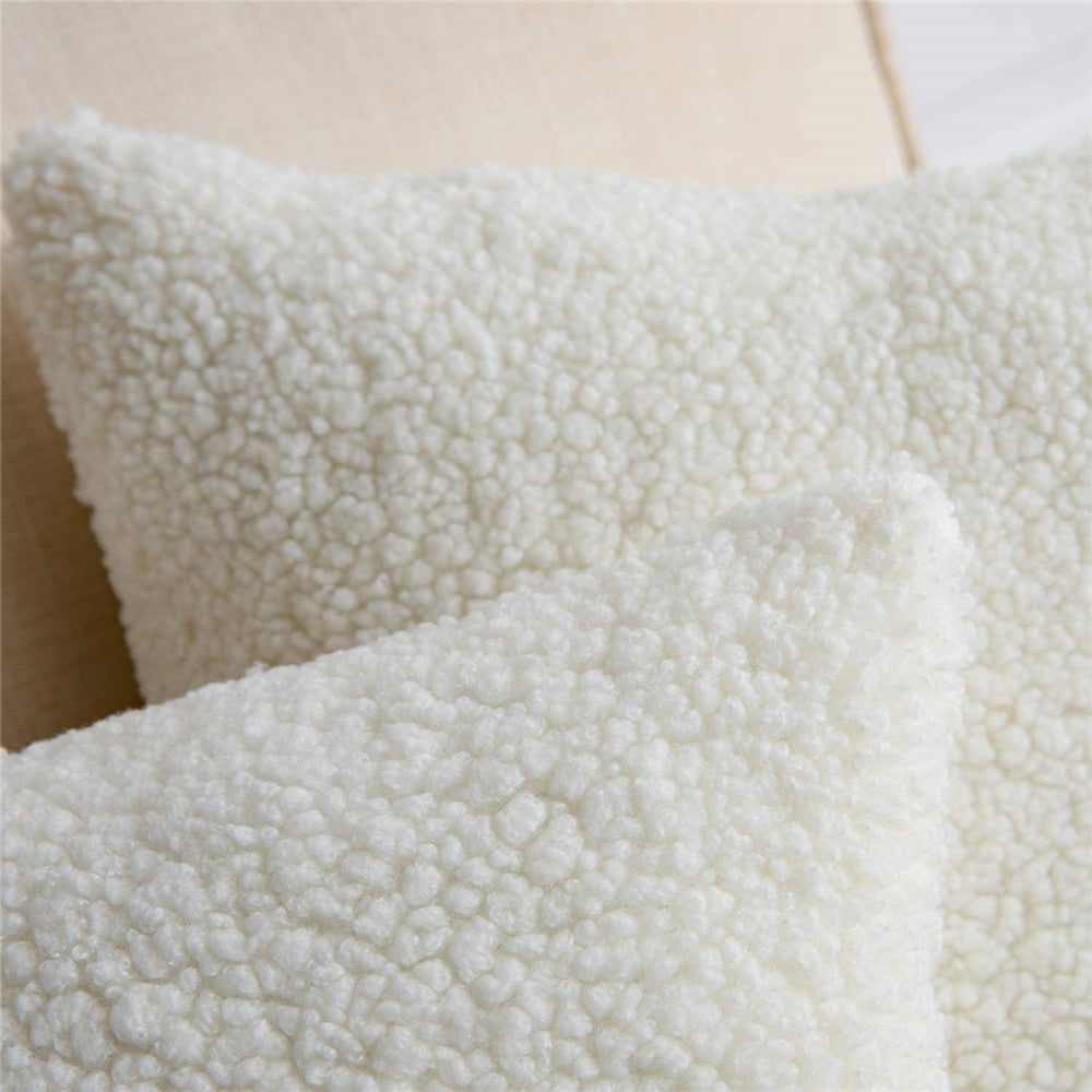 18"x18" Crushed Velvet Solid Color Throw Pillow Set with Insert
