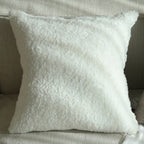 18"x18" Crushed Velvet Solid Color Throw Pillow Set with Insert