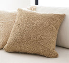 18"x18" Crushed Velvet Solid Color Throw Pillow Set with Insert