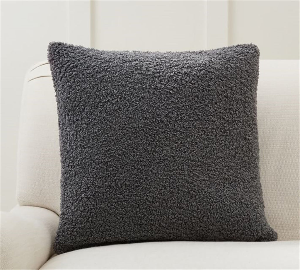 18"x18" Crushed Velvet Solid Color Throw Pillow Set with Insert