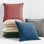Dark-Grey Velvet Throw Pillow with 450g Insert 20X20 by Fancy & Stacy