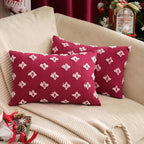 12''x20'' Tufted Floral Lumbar Throw Pillow with Insert