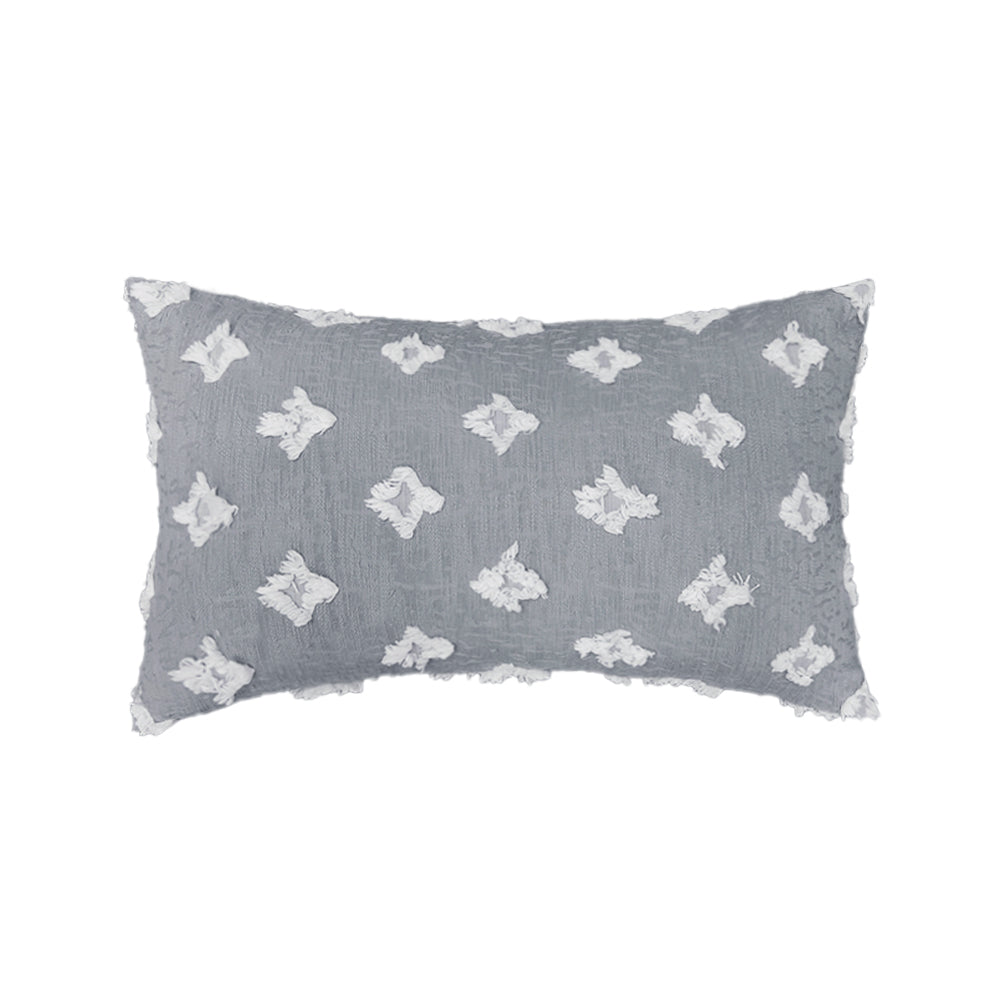 12''x20'' Tufted Floral Lumbar Throw Pillow with Insert