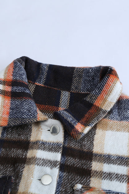 Plaid Chest Pocket Buttoned Shacket