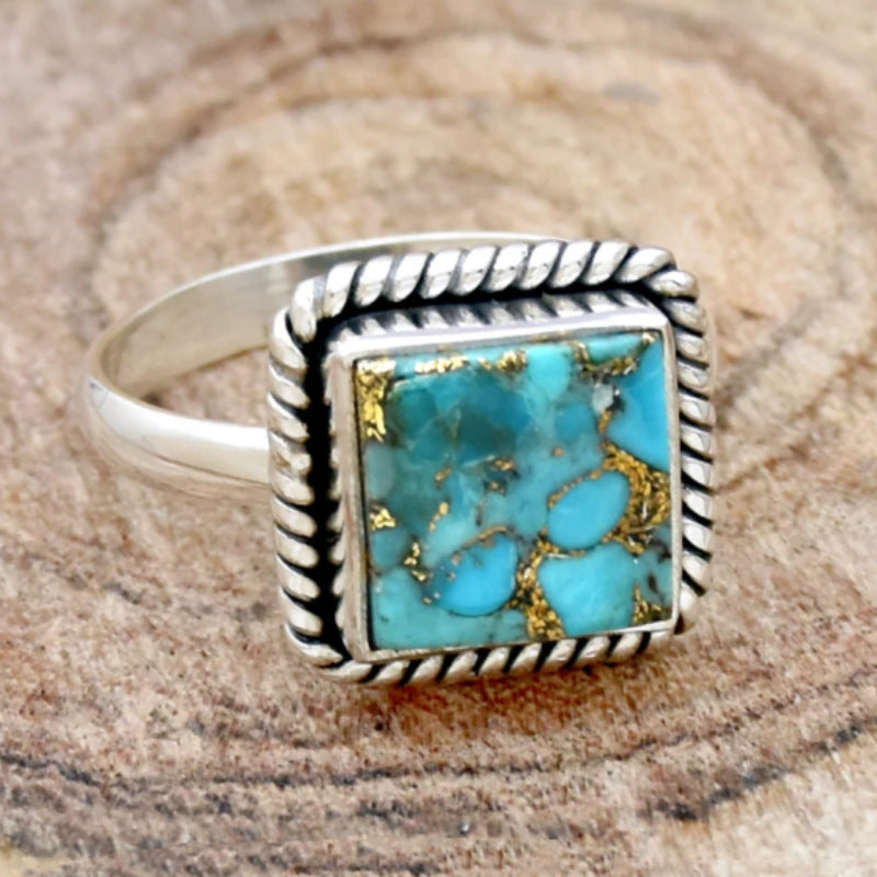 Turquoise-Inspired Statement Ring