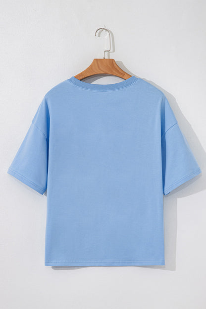 Flag Bow Crewneck Graphic Tee
