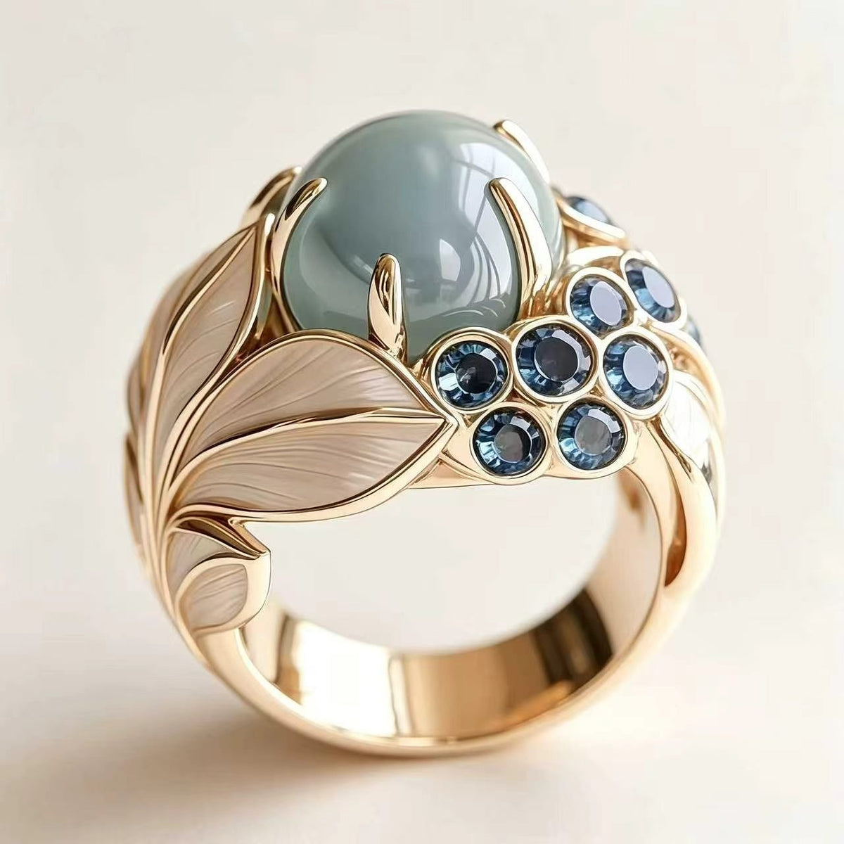 Vintage Botanical Statement Ring