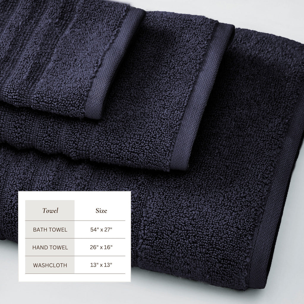 Karina Collection Luxury Combed Cotton Bath Towel Set
