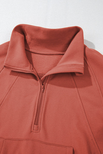 Fleece Lined Zip-Up Sweatshirt
