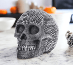 Skull Halloween Figurine in Silver or Gold
