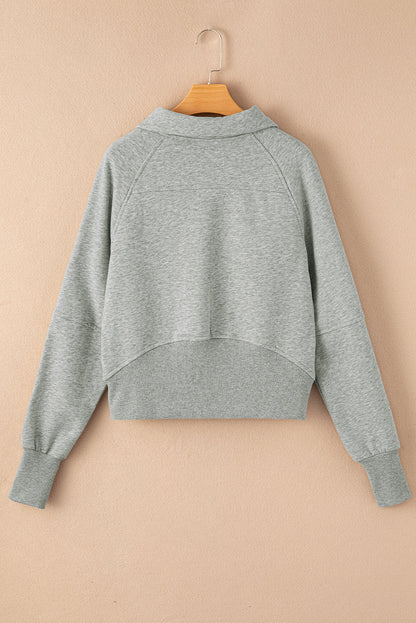 Fleece Lined Zip-Up Sweatshirt