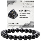Handcrafted Natural Stone Beaded Bracelet
