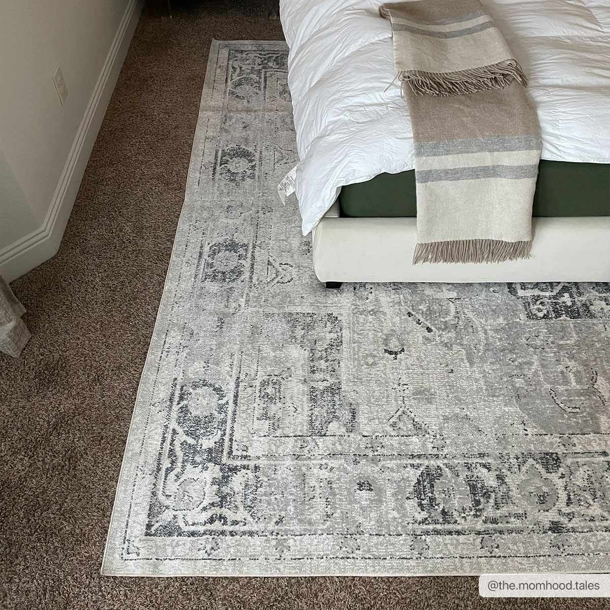 Akram Antrasit Flat Pile Washable Rug