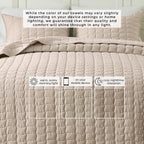 Wave Stitch Gauze Quilt Set