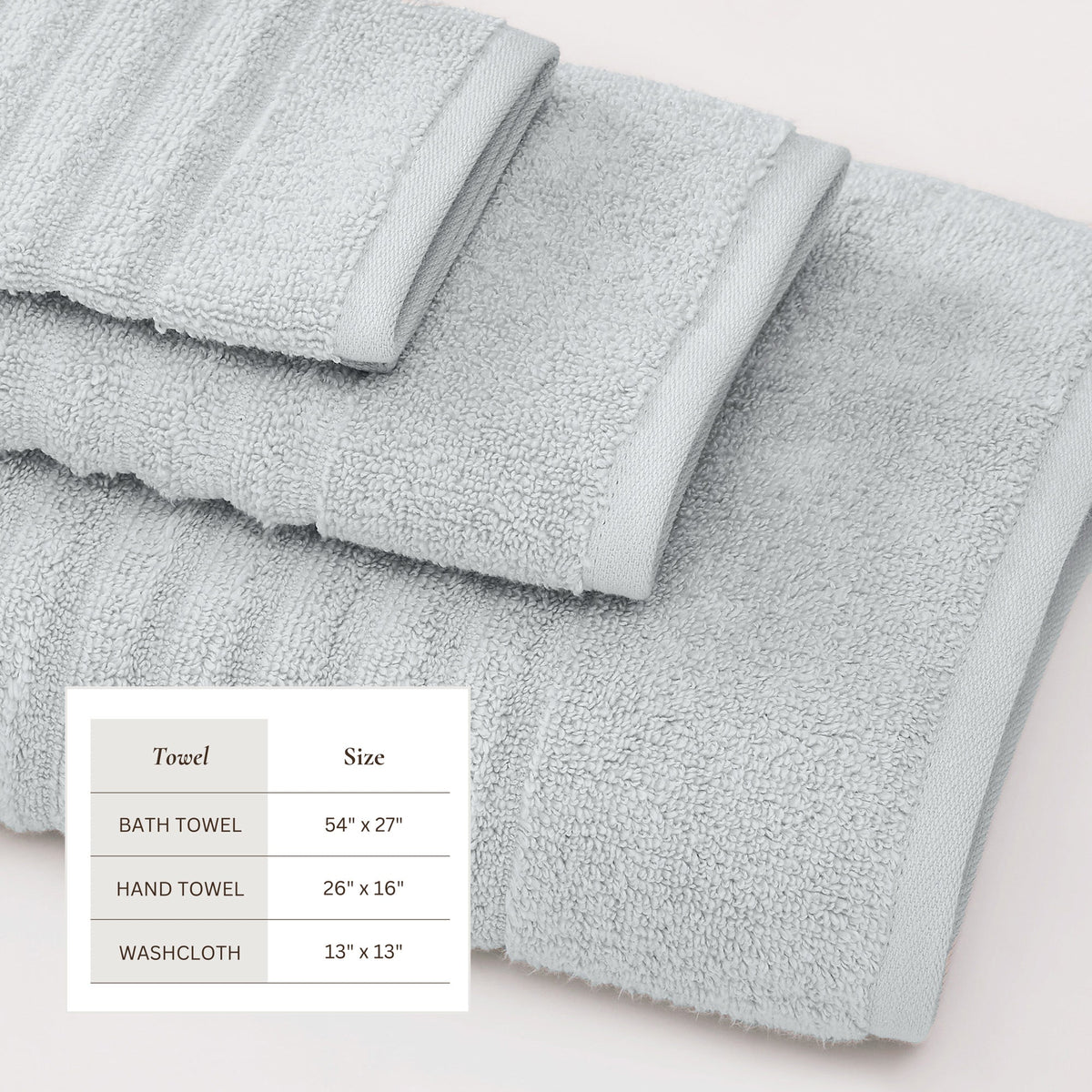 Karina Collection Luxury Combed Cotton Bath Towel Set