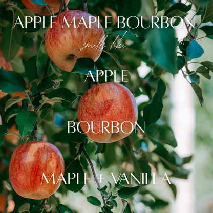 6.5 oz Mason Jar Soy Candle - Apple Maple Bourbon
