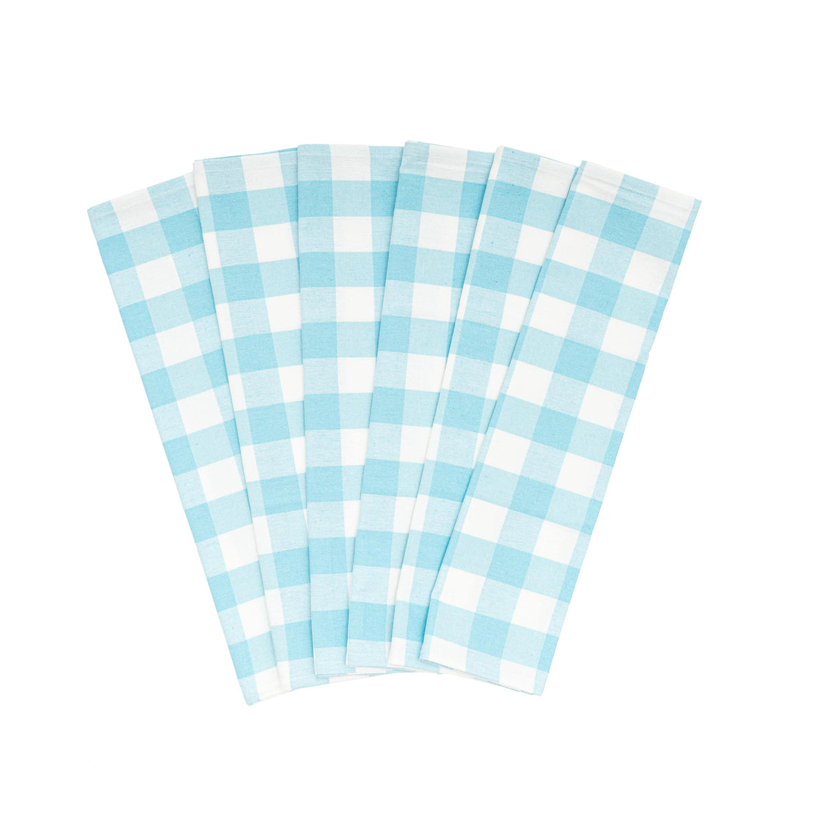 Classic Plaid Kitchen Towels — Set of 6