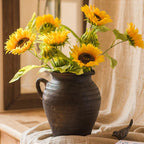 Faux Artificial Flower Silk Sunflower Stem