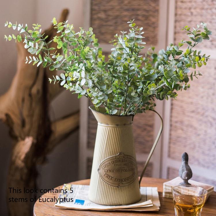Artificial Faux Plant Eucalyptus Stem