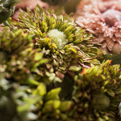 Artificial Sunflower Bouquet in Green or Orange 18" Tall