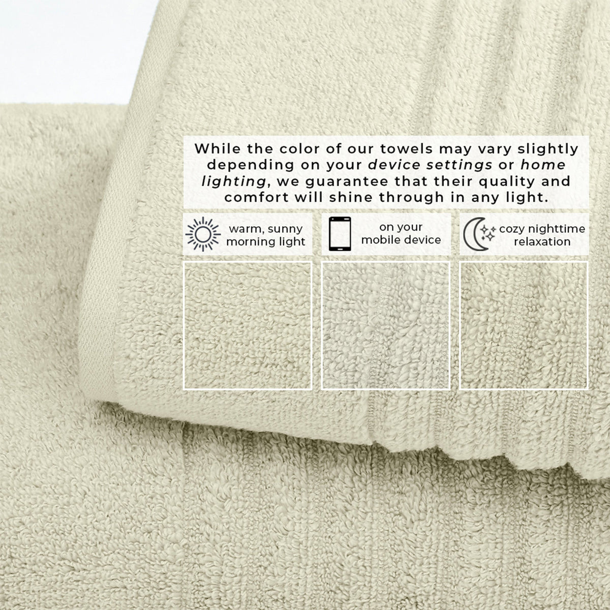 Karina Collection Luxury Combed Cotton Bath Towel Set