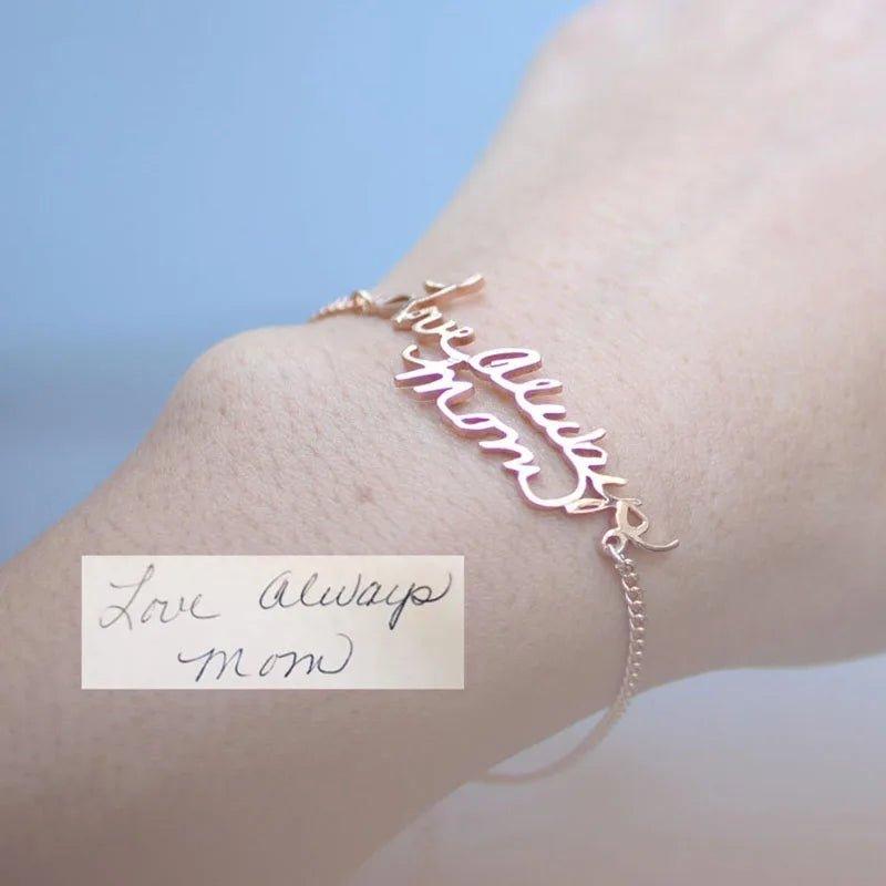 Personalized Handwriting Bracelet