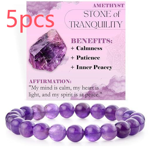 Handcrafted Natural Stone Beaded Bracelet