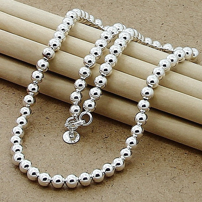 Silver Beaded Necklace