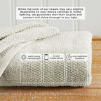 Marbella Collection Woven Texture Bath Towel Set by Great Bay Home