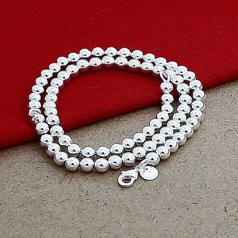 Silver Beaded Necklace