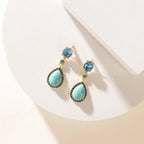 Prairie Sunstar Earrings — Sky Blue